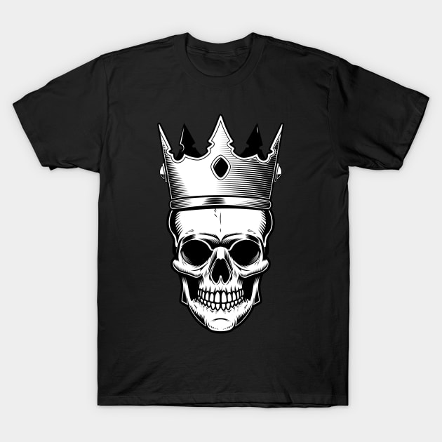 Skeleton King T-Shirt by designtshirtcity